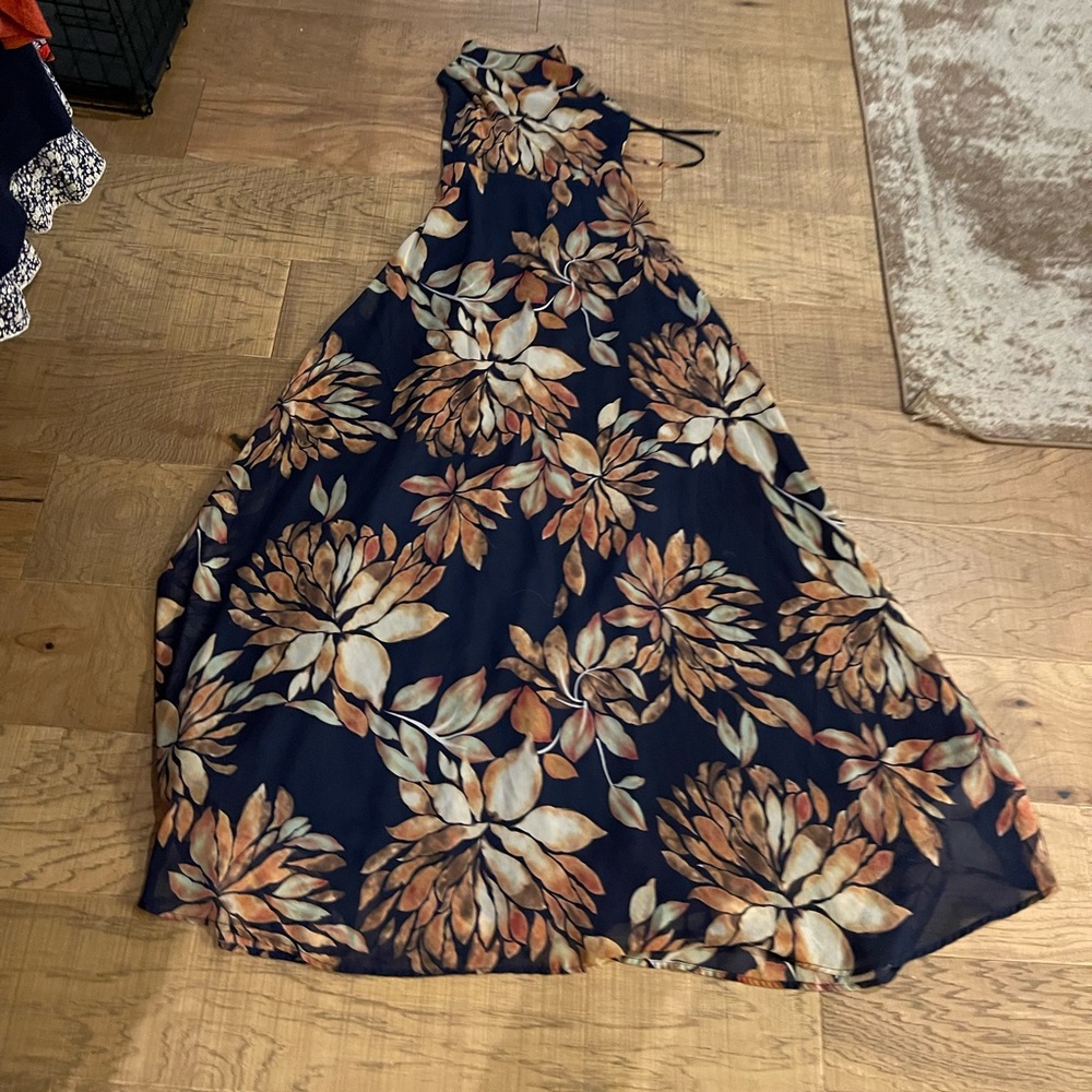 Lulus floral full length dress